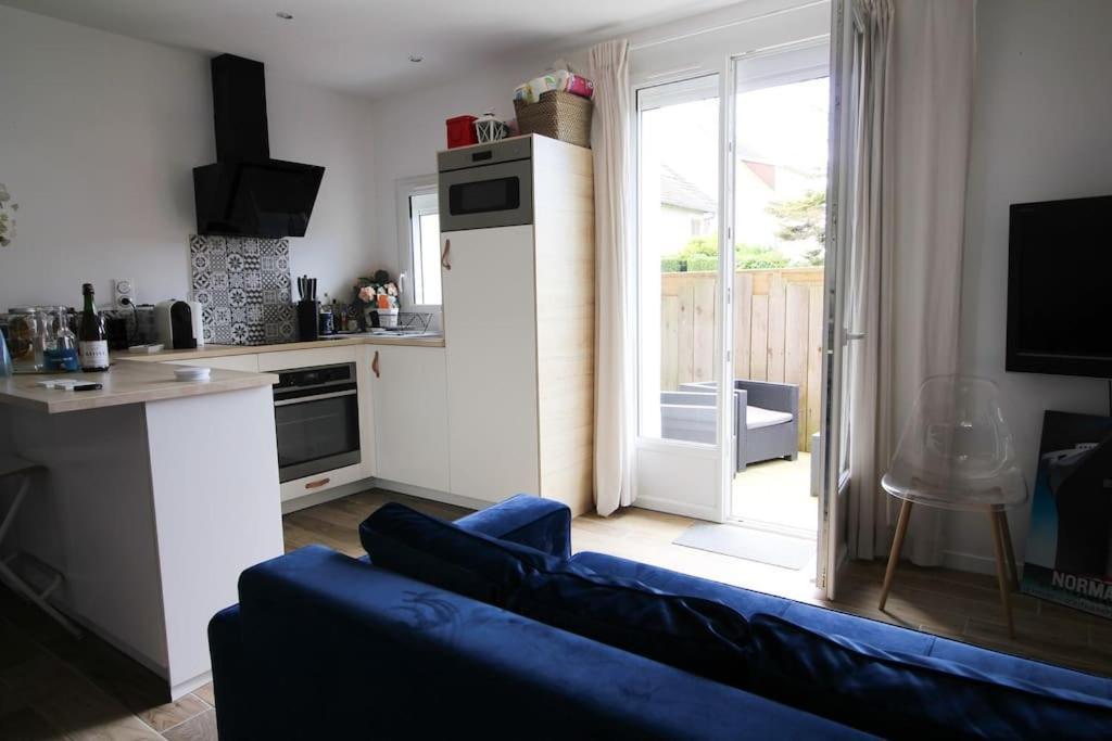 Appartement Avec Terrasse Privee, Plage A Pied Saint-Aubin-Sur-Mer  Exterior foto